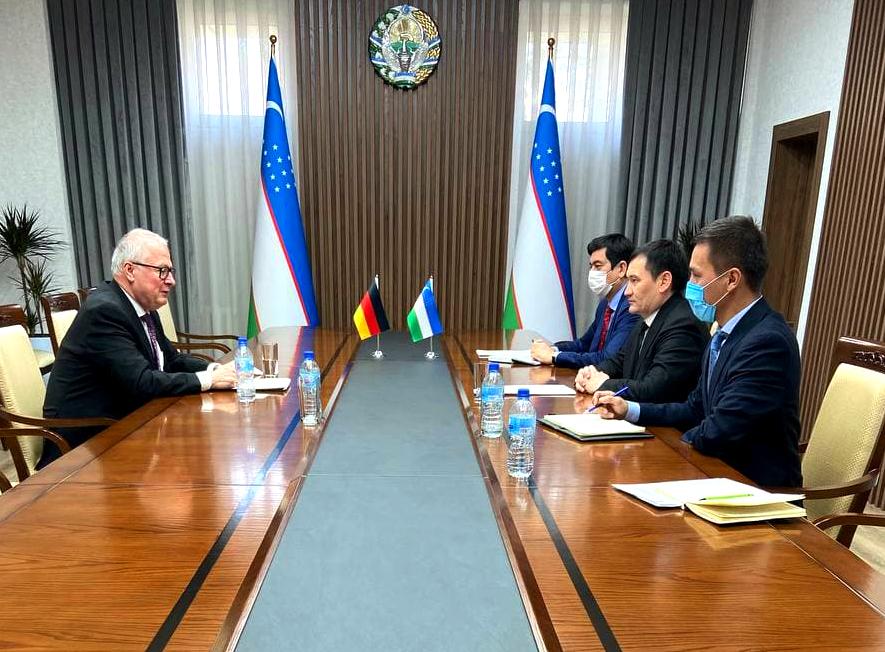 Ўзбекистон Республикаси Транспорт вазири Германия Федератив Республикаси Фавқулодда ва мухтор элчиси билан учрашди