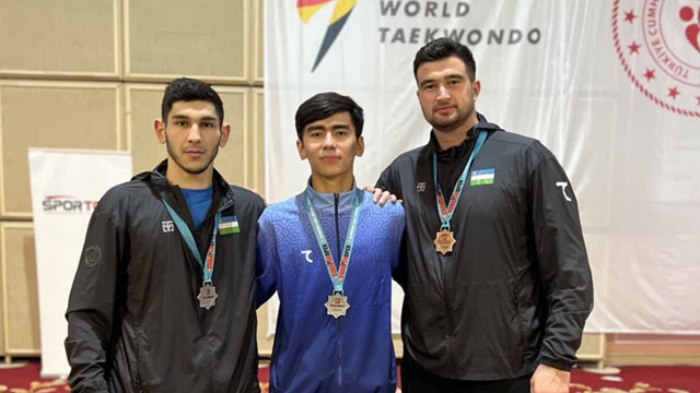 Таэквондочиларимиз «Turkish Open» турнирини учта медаль билан якунлашди