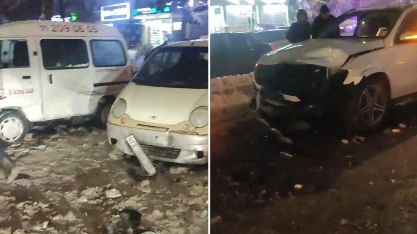 Тошкентда 17 та автомашина иштирокида ЙТҲ содир бўлди