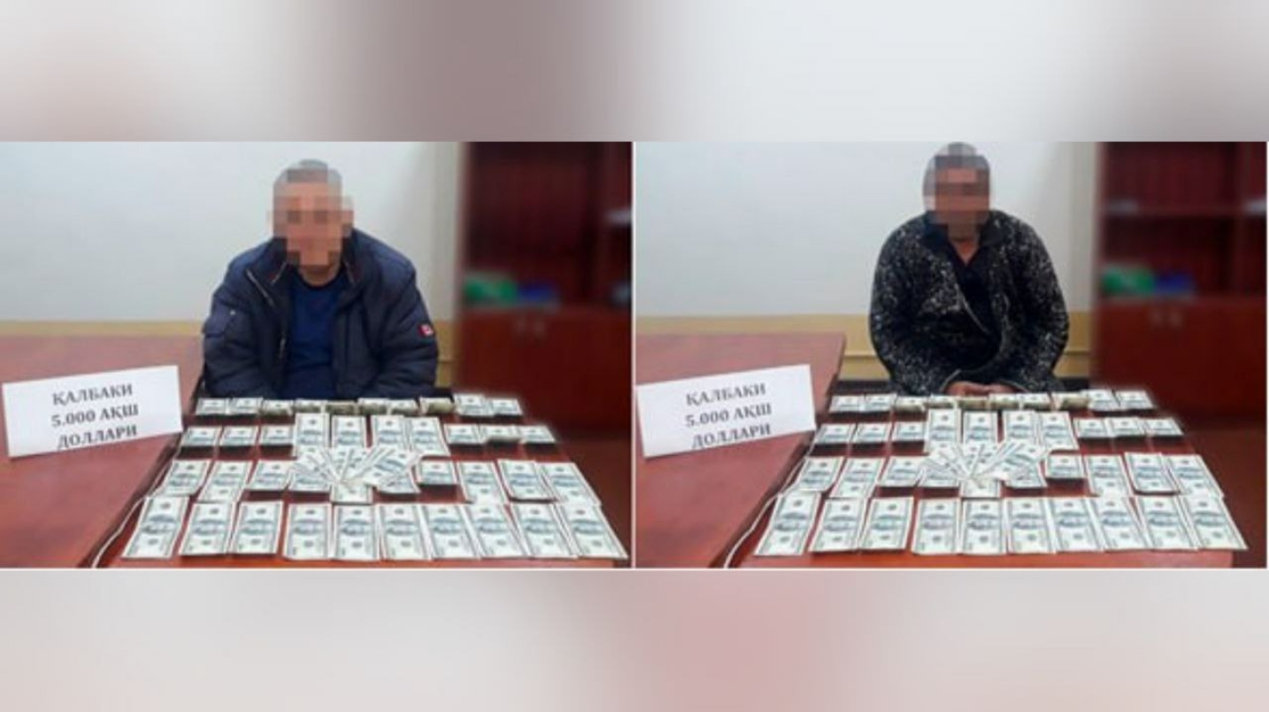 Қашқадарёда қалбаки 5 мингни 25 млн сўмга сотмоқчи бўлган шахслар ушланди