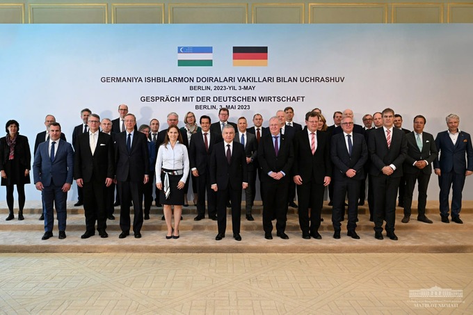 Ўзбекистон президенти CLAAS, Knauf, Siemens Energy, Deutsche Bank ва бошқа компаниялар раҳбарлари билан учрашди