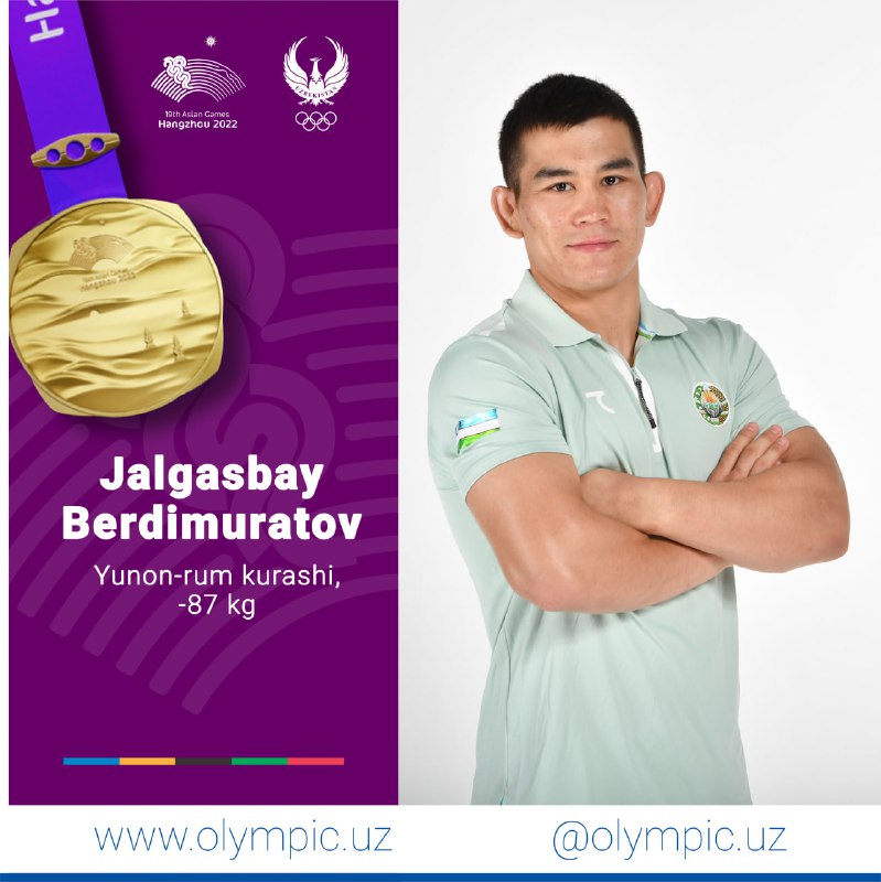 Ханчжоу-2022, юнон-рум кураши: 15-олтин! Жалғасбай Бердимуратов — чемпион!