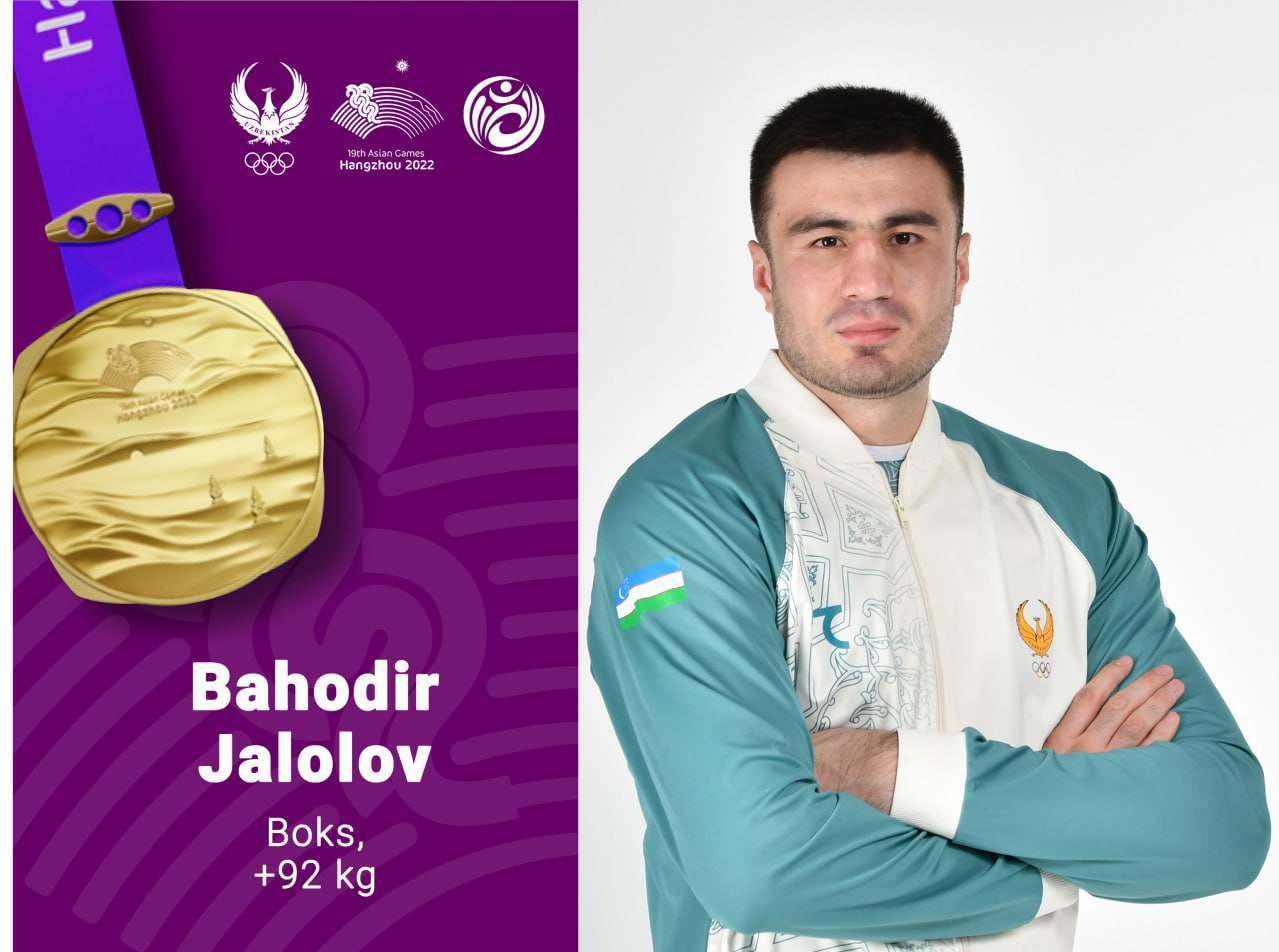 Ханчжоу-2022: Баҳодир Жалолов ҳам Осиё ўйинлари чемпионига айланиб, ҳисобидаги совринларини тўлиқ қилди