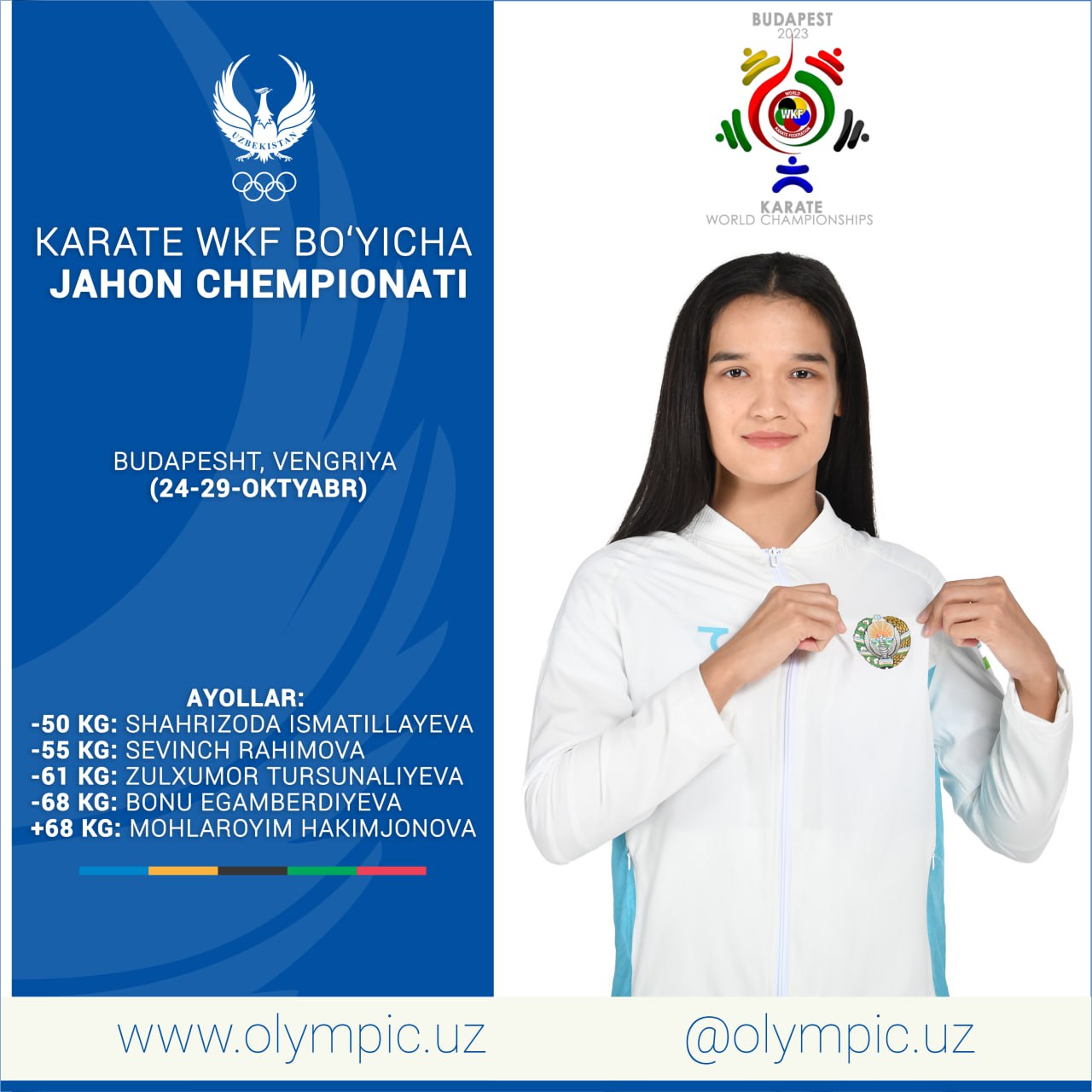 Каратэчиларимиз жаҳон чемпионатига йўл олишди