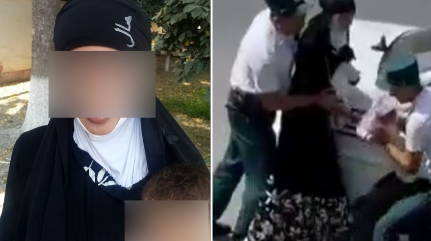 Чақалоқли аёлни тепиб, машинага ўтқазган ППХ ходими жазоланди