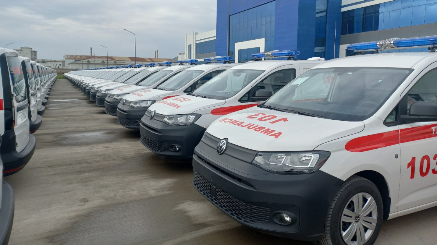 ССВга яна 100 дан зиёд Volkswagen Caddy тез тиббий ёрдам автомобиллари берилди