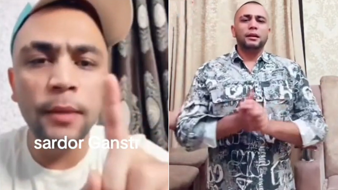 Қашқадарёлик тик-токер Сардор Гангстерга нисбатан жиноят иши қўзғатилди — видео