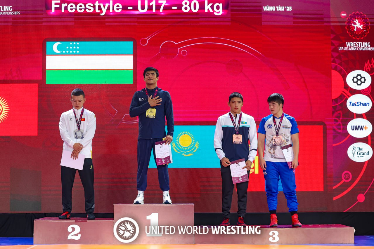 Курашчиларимиз Осиё чемпионатида яна 5 та медални қўлга киритишди