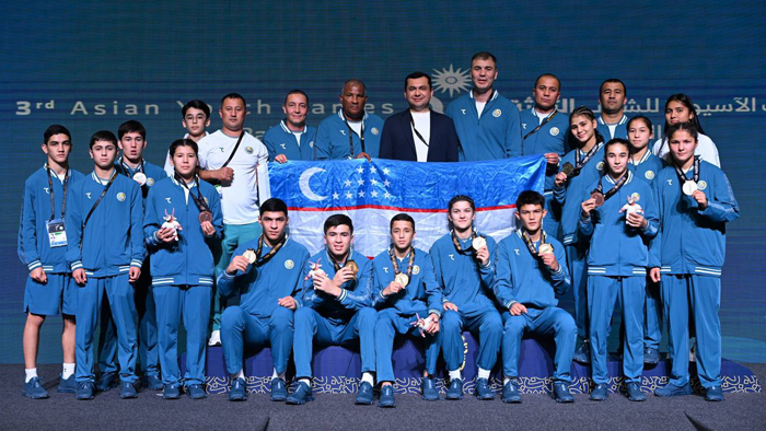 Баҳрайн  2025. Боксчиларимиз Осиё Ўйинларида 5 та олтин медални қўлга киритишди Баҳрайн  2025. Боксчиларимиз Осиё Ўйинларида 5 та олтин медални қўлга киритишди