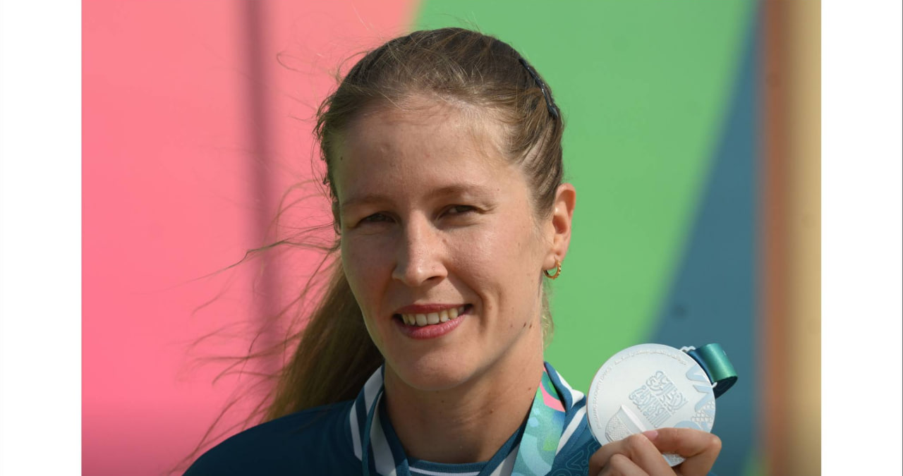 Риёд — 2025: Дуатлончимиз Алина Ҳакимова кумуш медални қўлга киритди