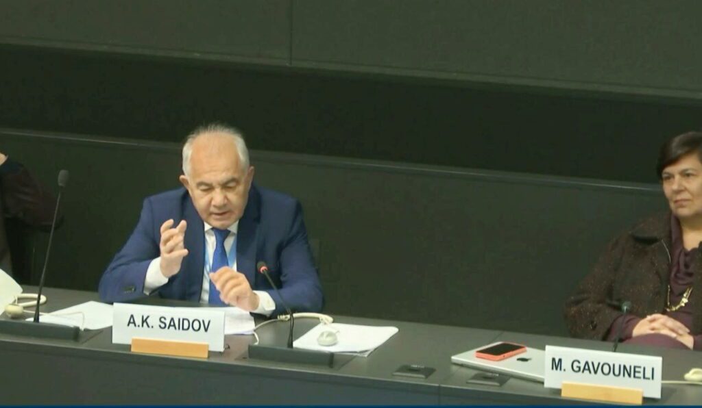 Jenevada boʻlib oʻtayotgan Forumda Oʻzbekistonning biznes va inson huquqlari boʻyicha tajribasi taqdim etilgan