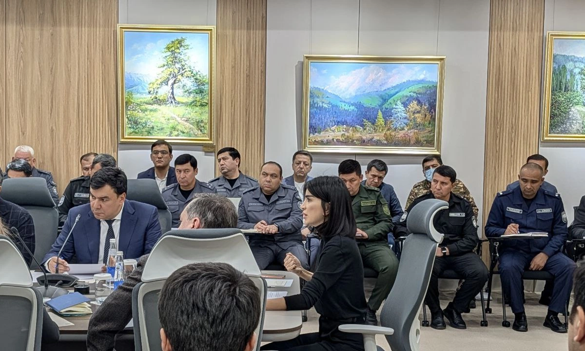 Саида Мирзиёева Тошкентда экология бўйича махсус комиссия йиғилишини ўтказмоқда