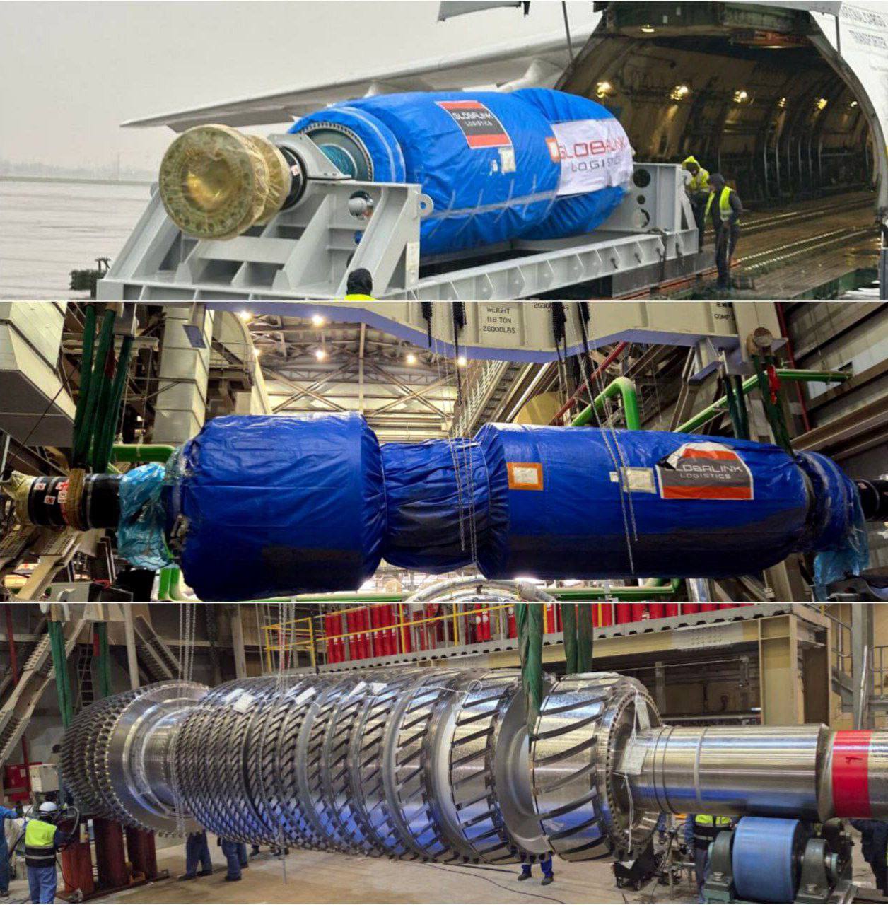 Сирдарёдаги ИЭСига Япониядан янги «Mitsubishi»ротори етказилди