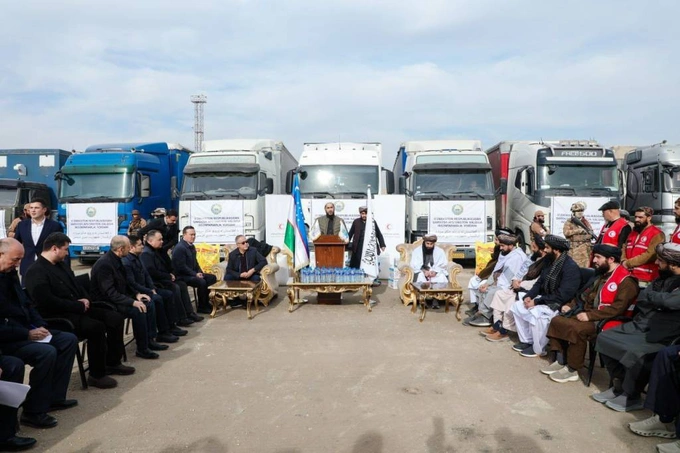 Ўзбекистон Афғонистонга 390 тонна гуманитар ёрдам юборди