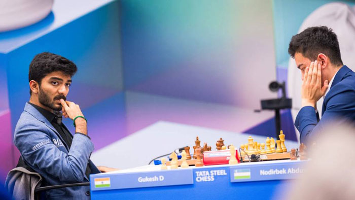 Tata Steel Chess–2026. Абдусатторов Гукешни мағлуб этди, Синдаров ғалабани қўлдан чиқарди
