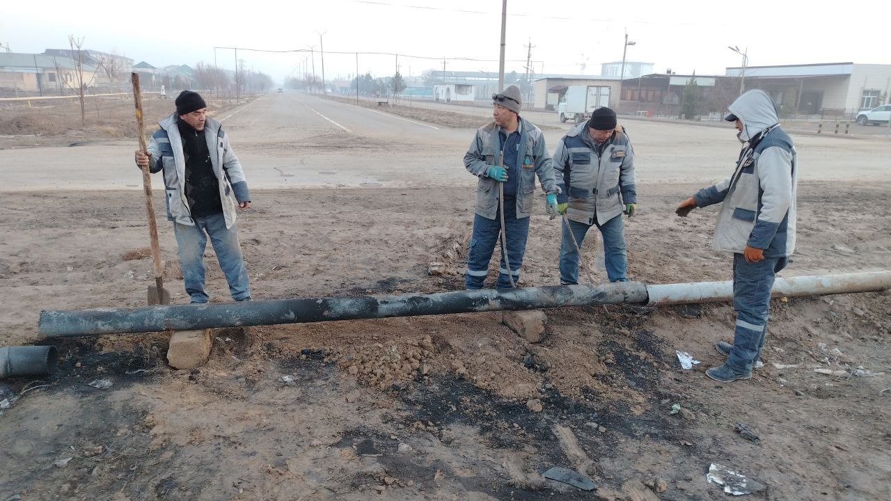 Қашқадарё вилояти Муборак туманида газ қувури бузилиши оқибатида таъминот вақтинча тўхтатилди