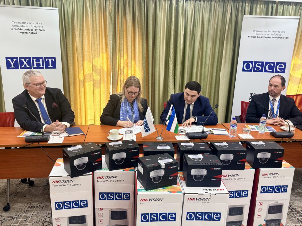 ЕХҲТ Ўзбекистон Республикаси Давлат хавфсизлик хизматининг Чегара қўшинларига кузатув ускуналарини топширди