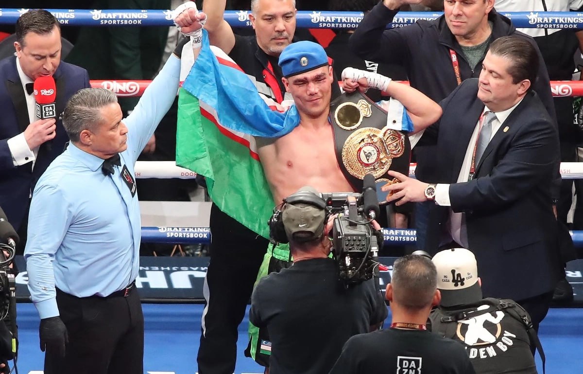 Бектемир Мелиқўзиев Лас‑Вегасда Сена Агбекони нокаут билан мағлуб этди