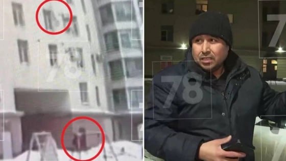 Санкт‑Петербургда еттинчи қаватдан құлаган болани ўзбекистонлик қўлга олиб, унинг ҳаётини сақлаб қолди