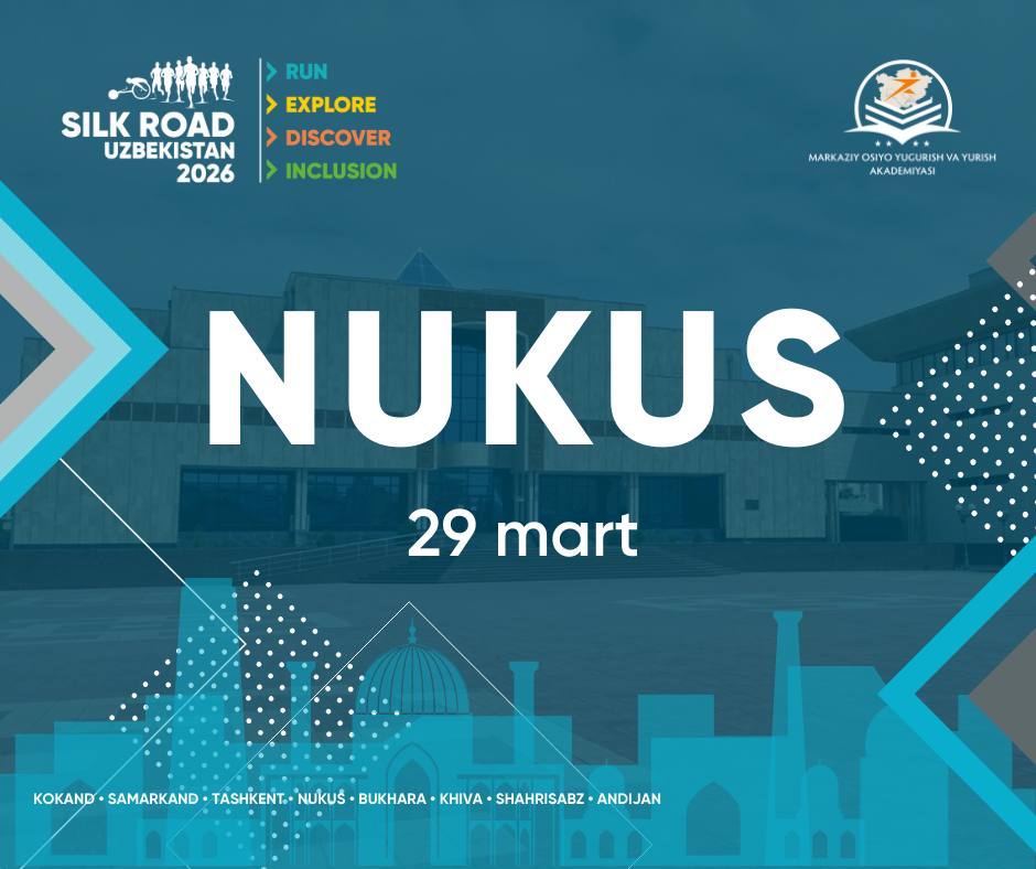 Нукус шаҳри Silk Road халқаро лойиҳасининг югуриш тадбирлари туркумини очиб беради