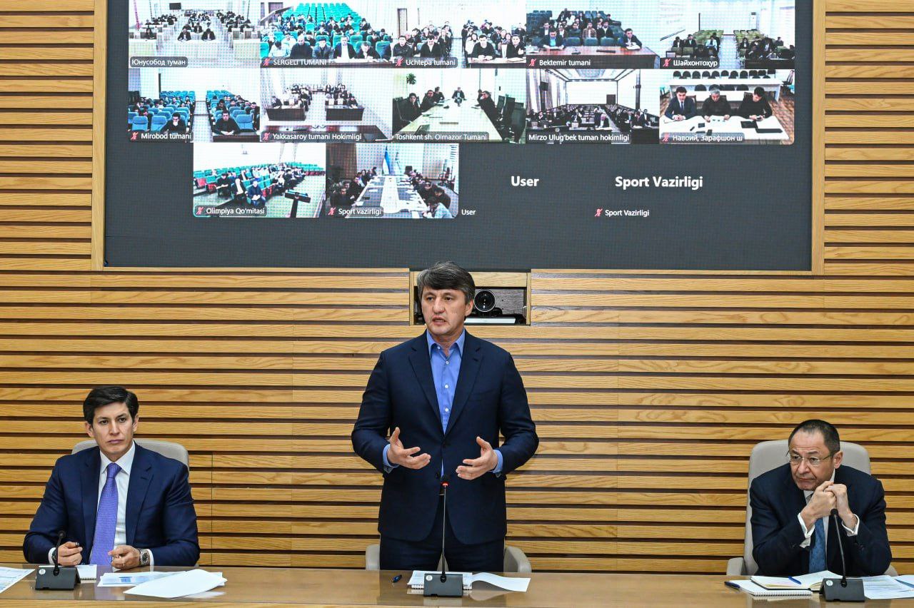 Тошкент шаҳрида оммавий спортни ривожлантириш масалалари муҳокама қилинди