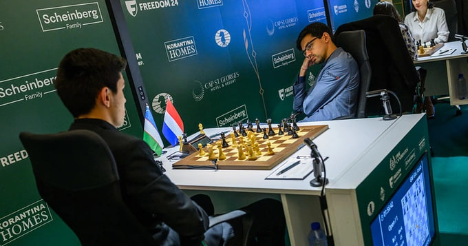 ФИДЕ Талабгорлар турнири. Синдаров 7-турда «дуранглар қироли» билан дуранг ўйнади