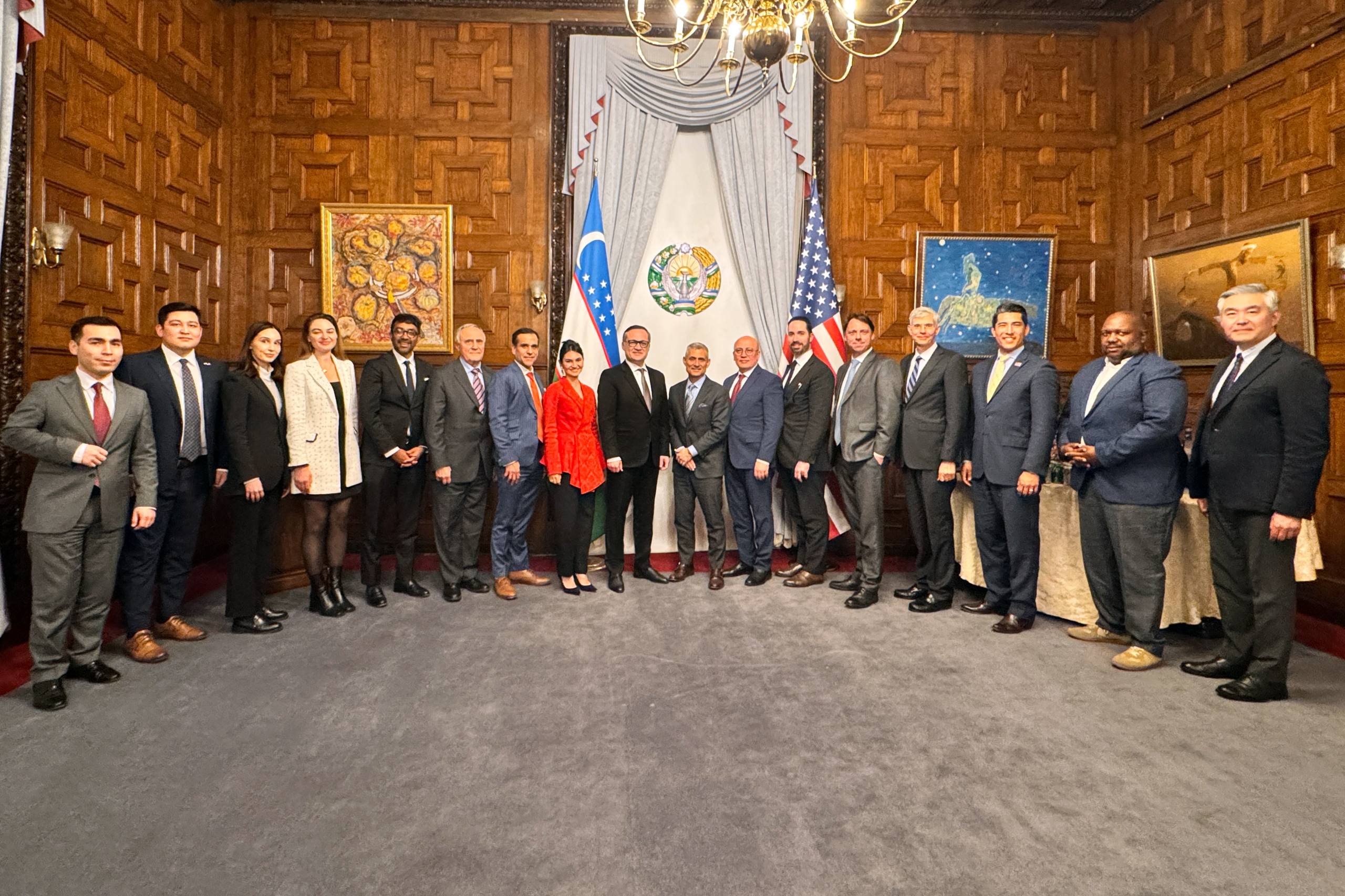 Америка–Ўзбекистон бизнес ва инвестициялар бўйича кенгаши фаолиятининг расман бошланиши муносабати билан тантанали кечки овқат ўтказилди