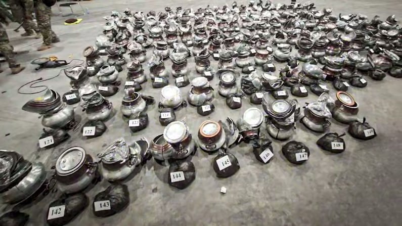 Афғон қозонлар ичида яширилган қарийб 191 килограмм гашиш аниқланди