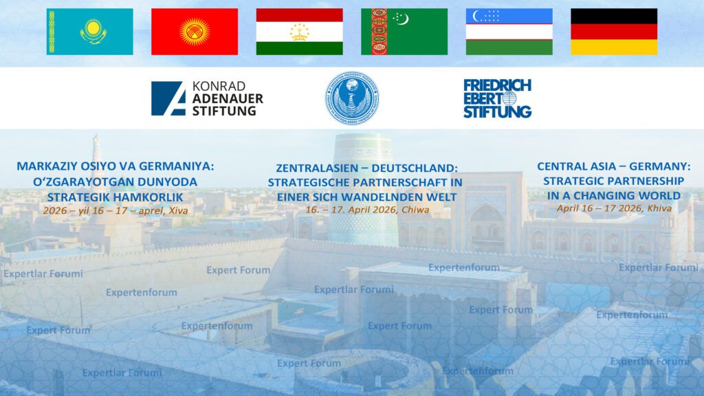 Хивада «Ўзгарувчан дунёда стратегик ҳамкорлик» мавзусида Марказий Осиё ва Германия экспертлари форуми бўлиб ўтади