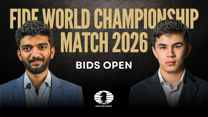 FIDE Жаҳон чемпионати  2026 мезбонлиги учун аризалар қабул қилиниши бошланди