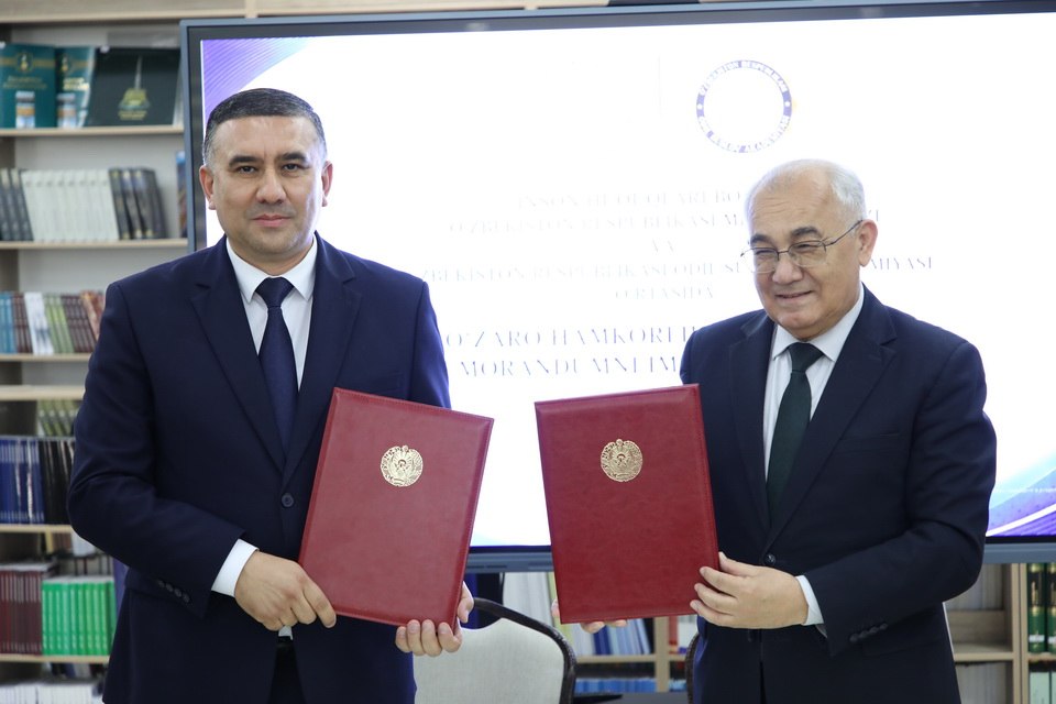 Инсон ҳуқуқлари бўйича Миллий маркази ва Адлия академияси ўртасида ҳамкорлик меморандуми имзоланди