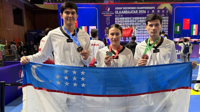 Таэквондо бўйича Осиё чемпионати. Учинчи кунда биттадан олтин, кумуш ва бронза медалларини қўлга киритдик