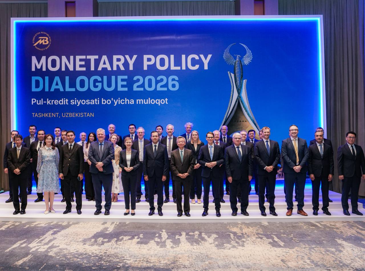 Тошкентда илк бор «Пул-кредит сиёсати мулоқоти — 2026» халқаро форуми ўтказилди