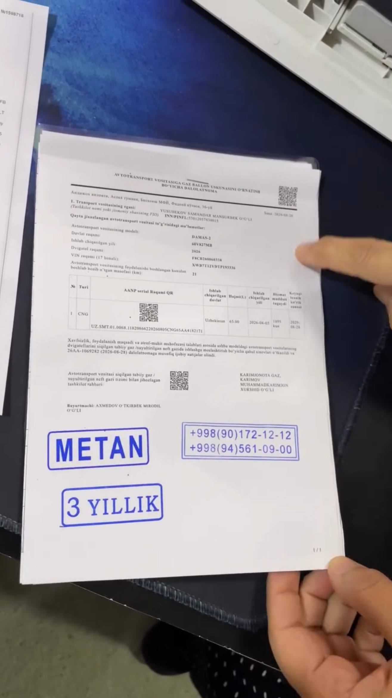 Ўзбекистонда газ ускуналари ўрнатилган автомобилларга талаблар кучайтирилмоқда