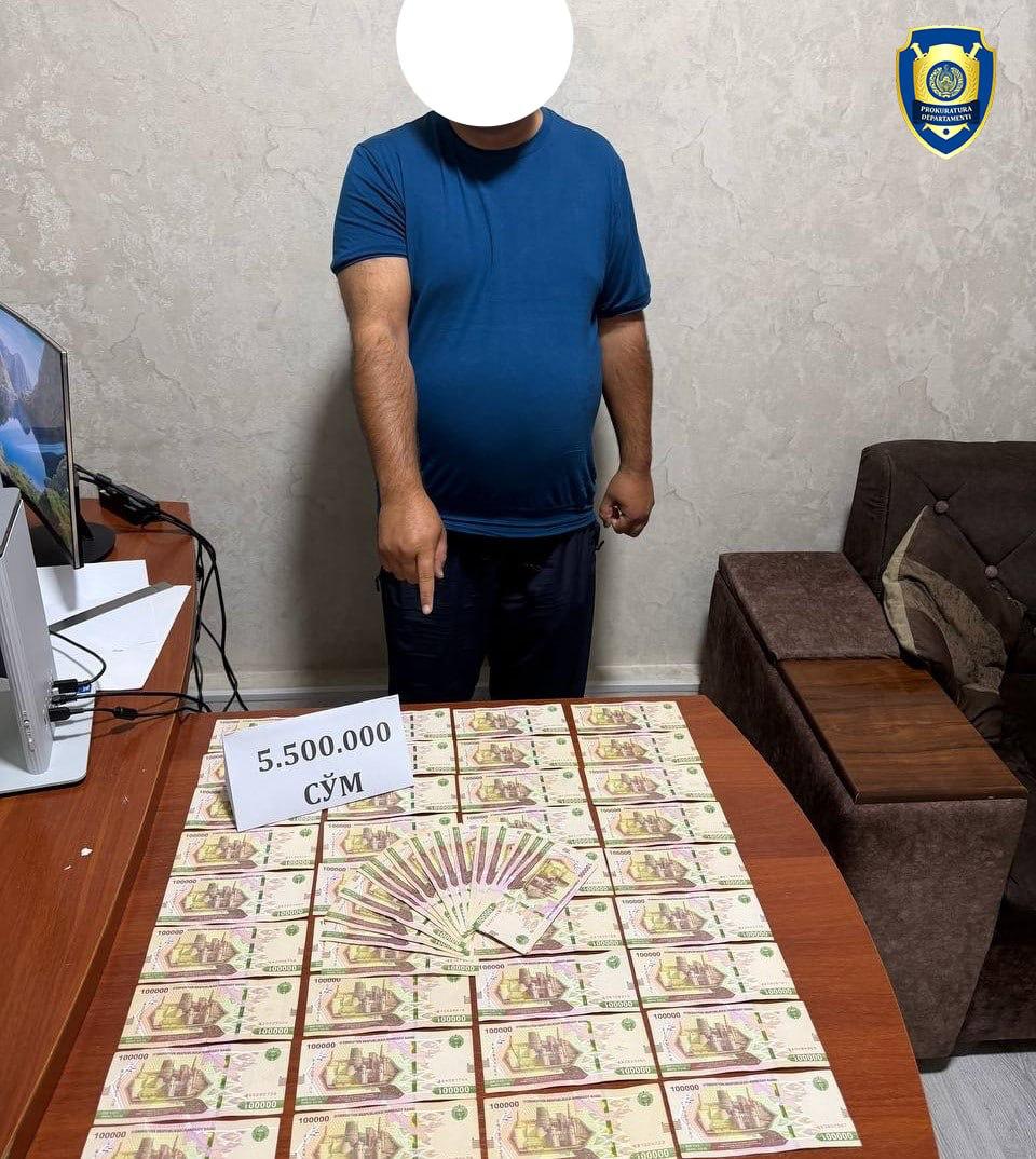 Андижонда банк ходими хорижга чиқиш тақиқини бекор қилиш ваъдаси билан 5,5 миллион сўм олди