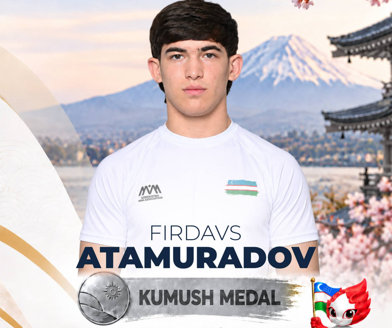 Фирдавс Атамурадов Осиё ўйинларининг вице-чемпиони бўлди