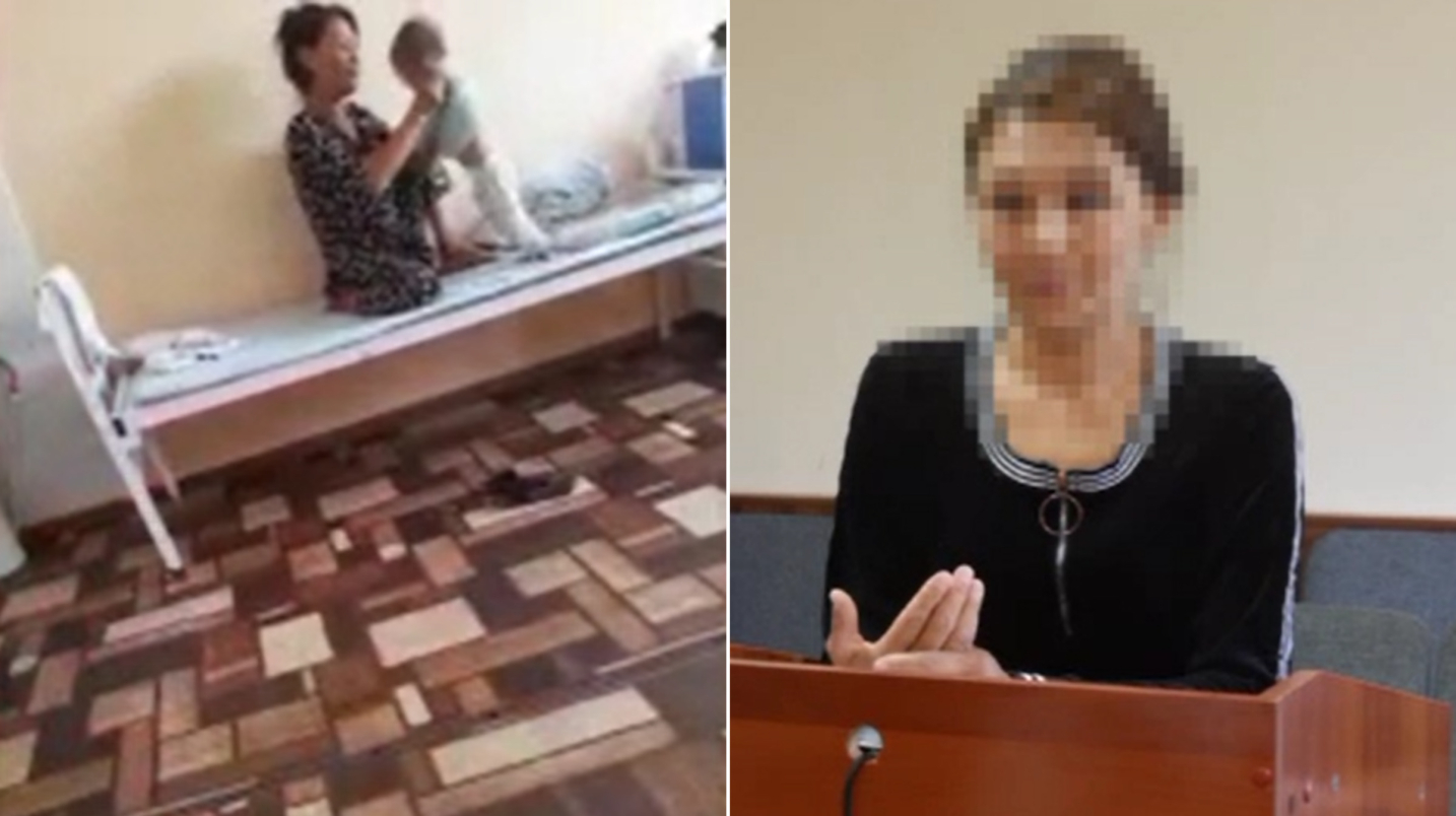 Самарқандда 2 ёшли боласини ухламагани учун дўппослаган онага суд ҳукми ўқилди