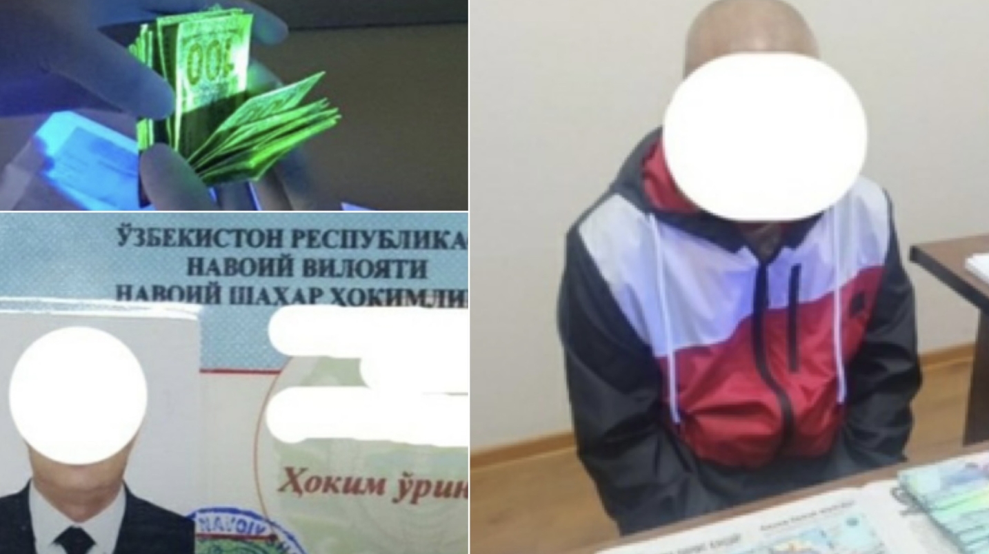 Навоий шаҳар ҳокимининг собиқ ўринбосари пора билан ушланди