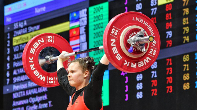 Оғир атлетика: Жамила Панфилова Осиё чемпионатида 1та олтин ва 1та кумуш медаль қўлга киритди