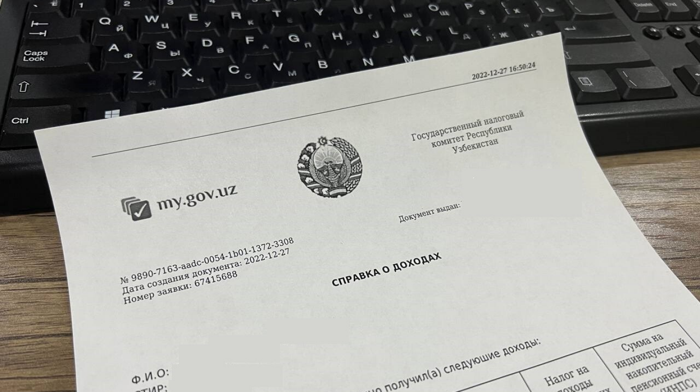 My.gov.uz орқали қандай ҳужжатларни бепул олиш мумкин
