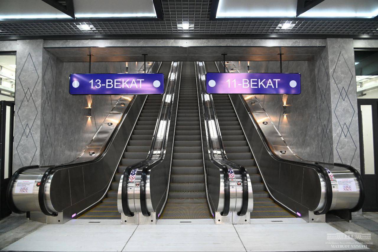 Тошкент метросида Қўйлиқдан Сергелигача 15 дақиқада бориш мумкин бўлади
