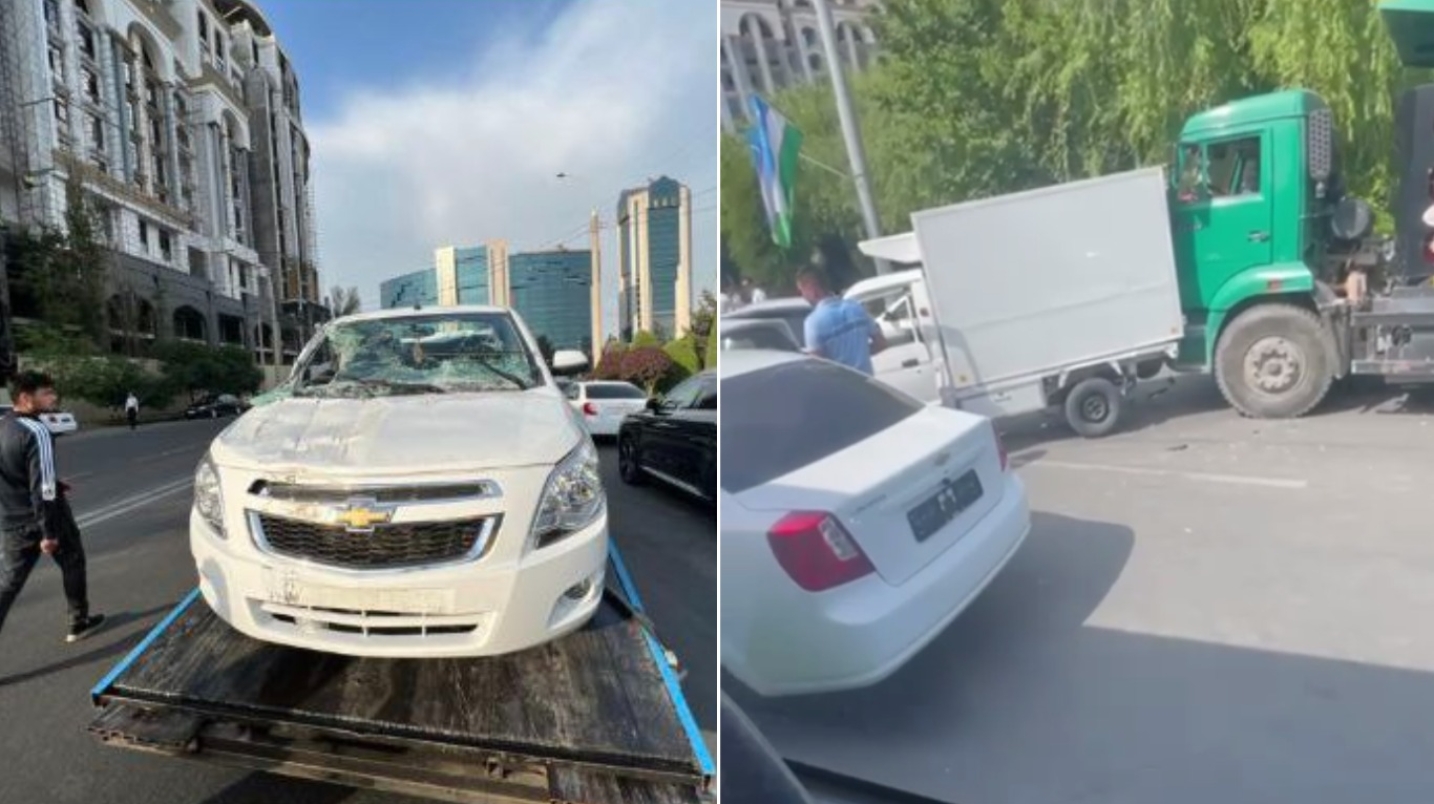 Тошкентда 12 та автомашина иштирокида ЙТҲ содир бўлди — видео
