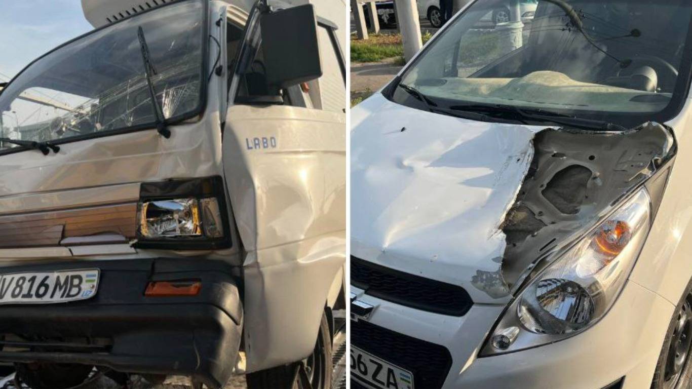 Тошкентда 12 та автомашина иштирокида ЙТҲ содир бўлди — видео