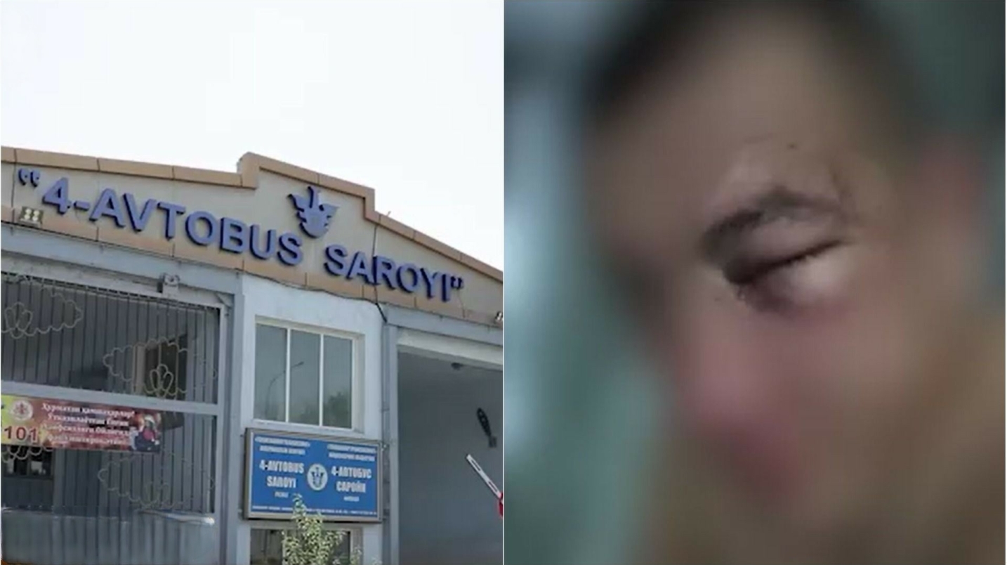 Тошкентда автобус ҳайдовчиси "тапочка"да келганлиги учун калтакланди