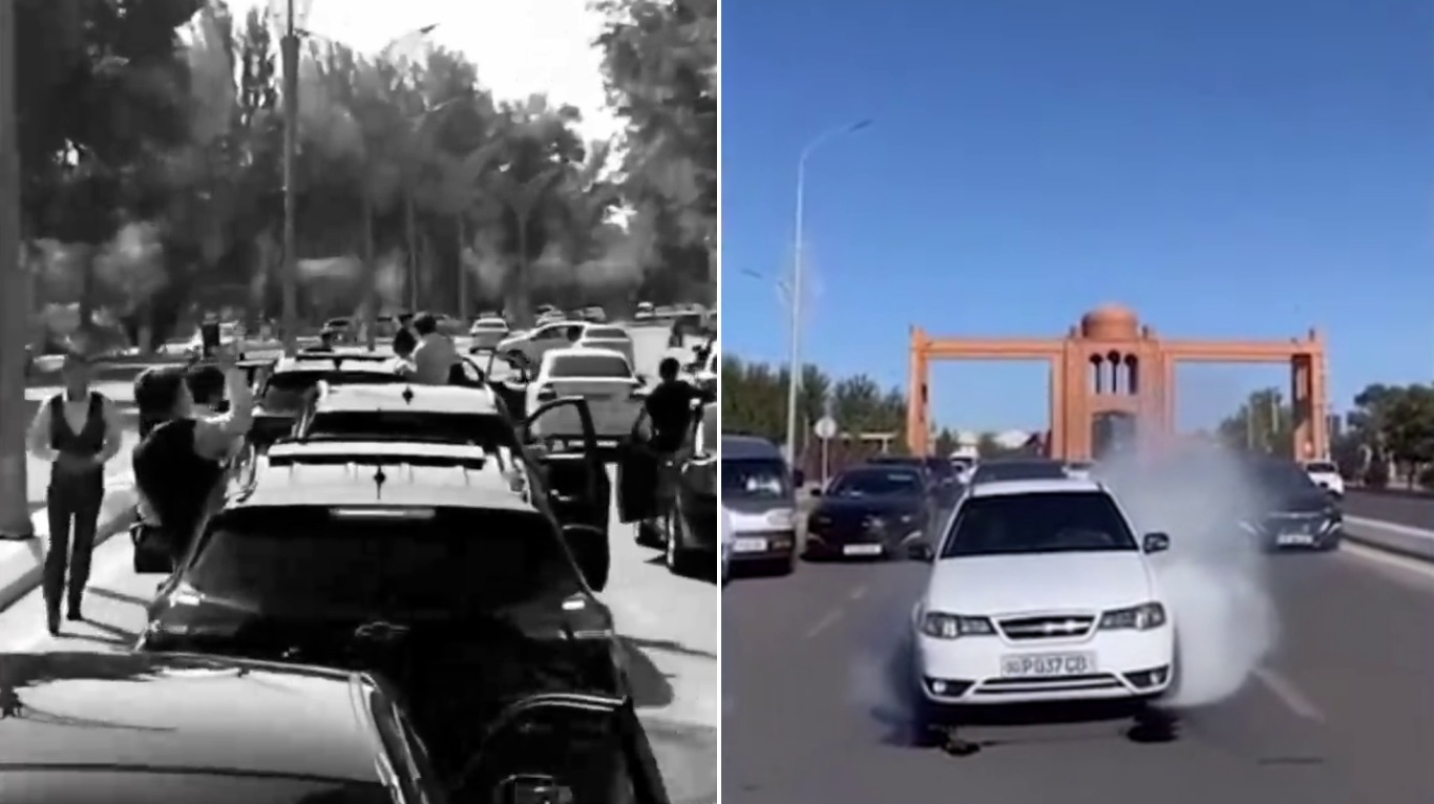 Тўйларда гуруҳ бўлиб ҳаракатланиб, «шоу» кўрсатган куёвнавкарлар қамалди — видео