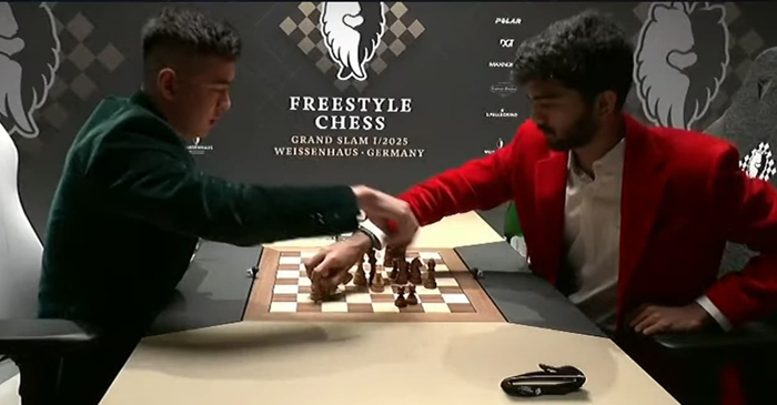 Freestyle Chess. Жавоҳир Синдаров Магнус Карлсенни мағлуб этиб, биринчи кундан сўнг пешқадамга айланди