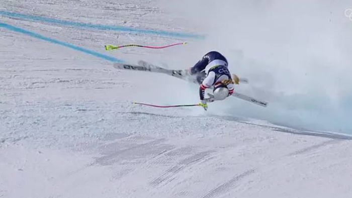 Америкалик тоғ чанғичи Олимпиадада жиддий жароҳат олиб мусобақани тарк этди