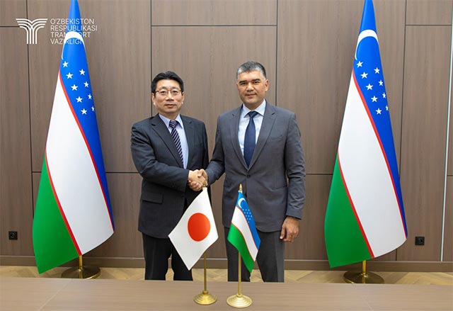 Ўзбекистон ва Япония транспорт ва логистика соҳасида ҳамкорликни кенгайтиришга келишиб олди