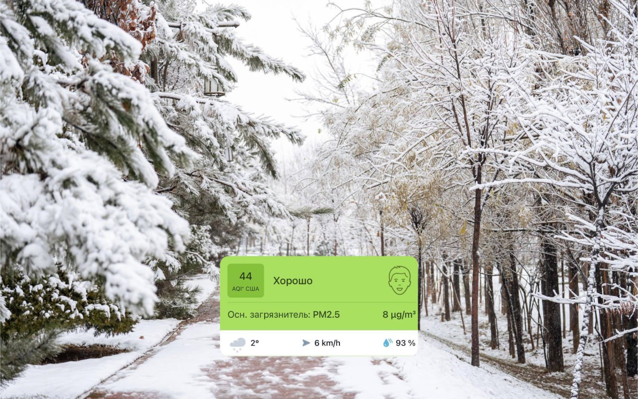 Қор пойтахтда ҳаво ифлосланиш даражасини пасайтирди