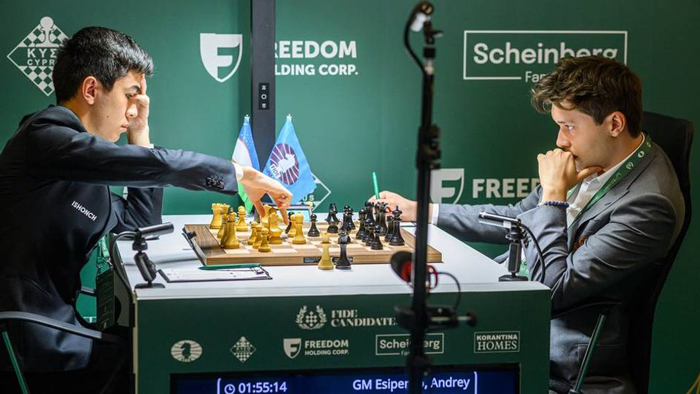 Номзодлар турнири. Жавоҳир Синдаров иккинчи даврани дуранг билан бошлади ва таъқибчи билан фарқни оширди